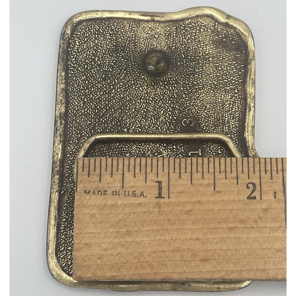Trans-Am Pontiac Firebird Muscle Car Collectors Vintage Brass Belt Buckle 123 - Picture 12 of 12